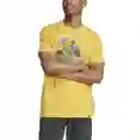 Adidas Camiseta M Doodle F T Para Hombre Amarillo Talla XL