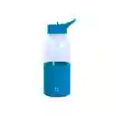 Vaso Plástico Con Asa y Funda de Serie Azul Miniso