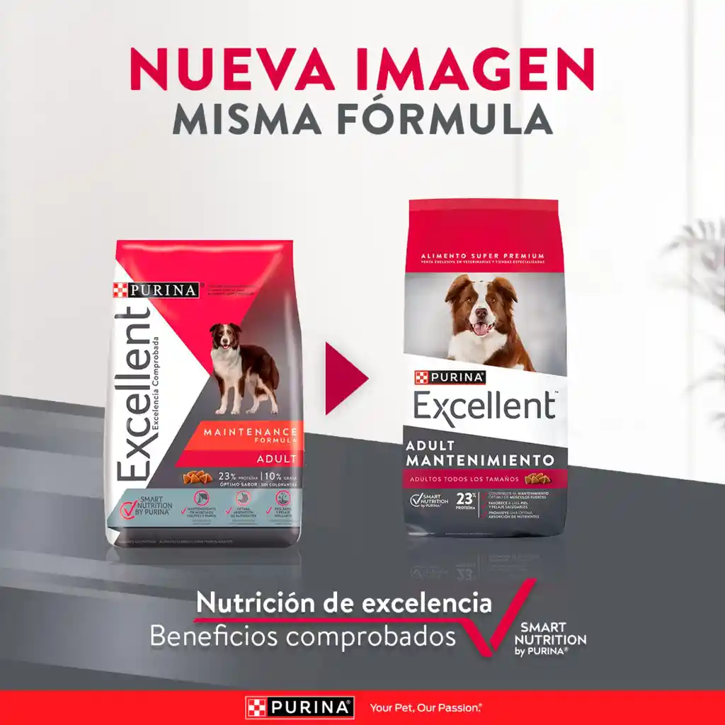 Comida para perros EXCELLENT ADULT Mantenimiento x 22,7 kg