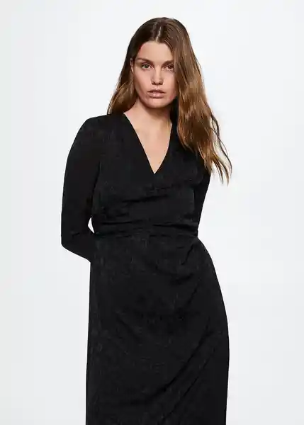 Vestido Dante-W Negro Talla L Mujer Mango