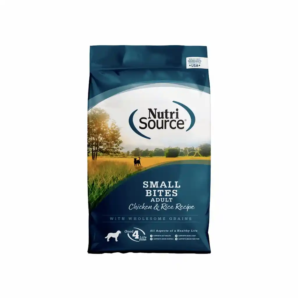 NutriSource Alimento Para Perro Small Bites Adult Chicken & Rice