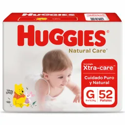 Pañal Huggies Natural Care G 52 Und