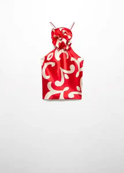 Top Rosh Rojo Talla XL Mujer Mango