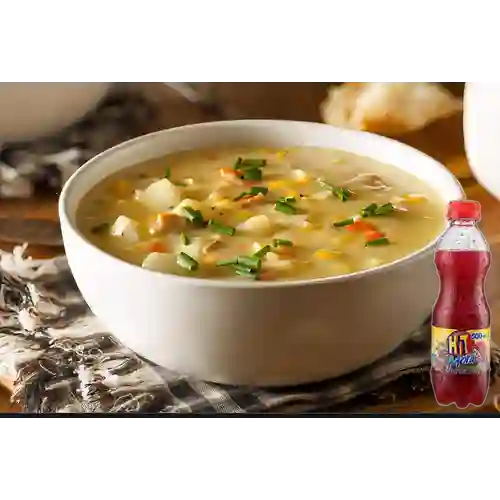 Combo Sopa Del Día + Hit Mora 500 ml
