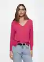 Jersey Lucav Fucsia Talla M Mujer Mango