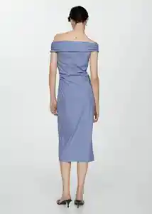 Vestido Norma Celeste Talla XL Mujer Mango