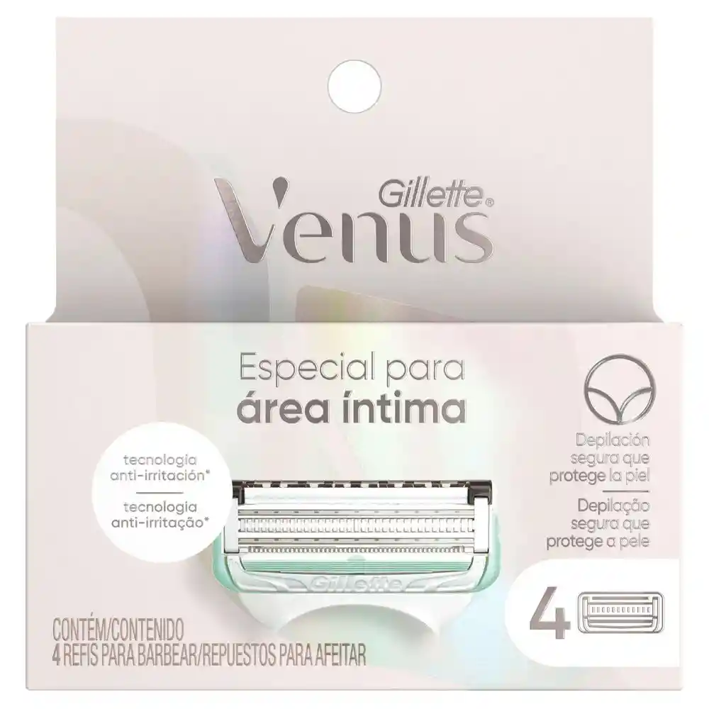 Rasuradora Venus Recargable (4 Und)