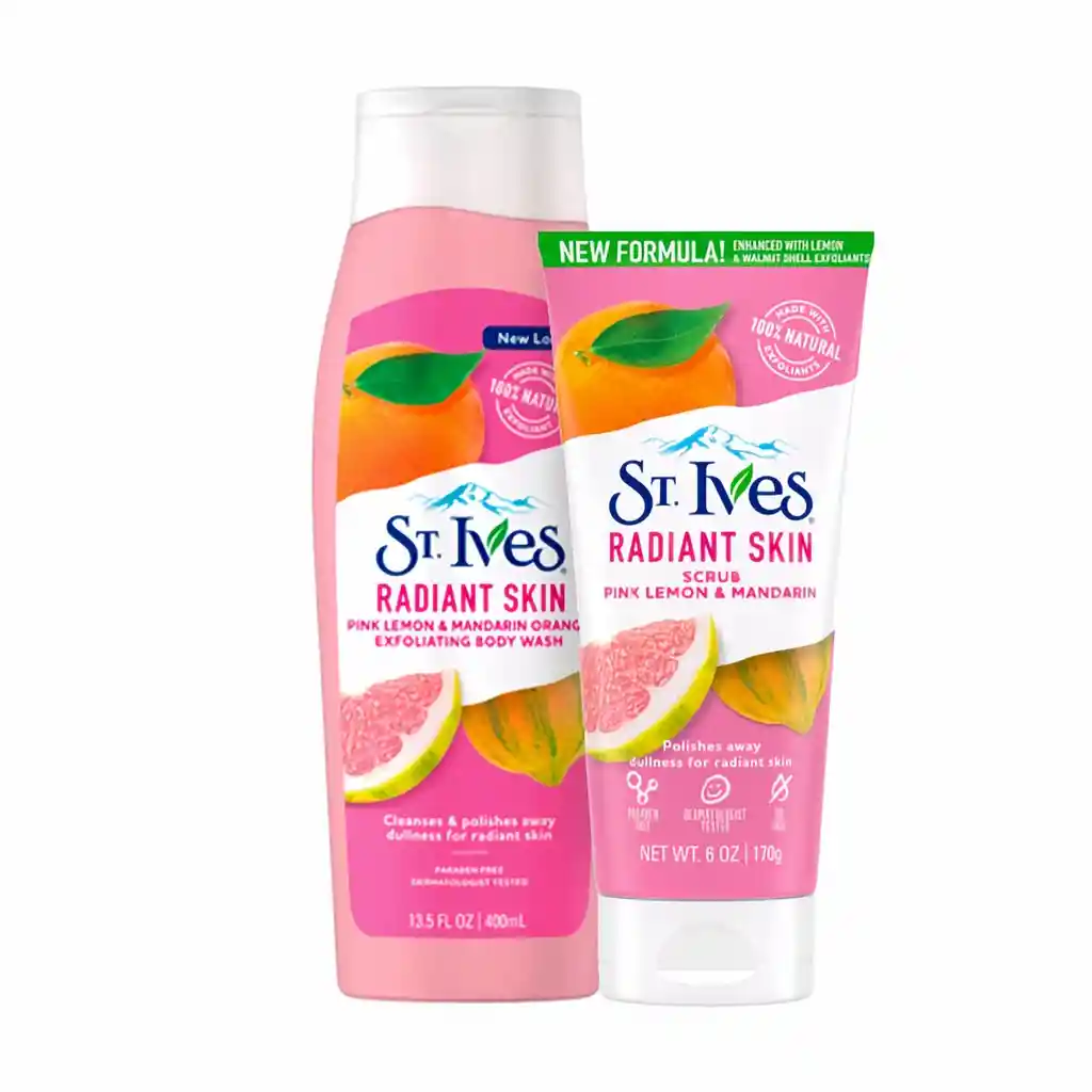 ST. Ives Kit Jabon Liquido Y Mascarilla Piel Radiante