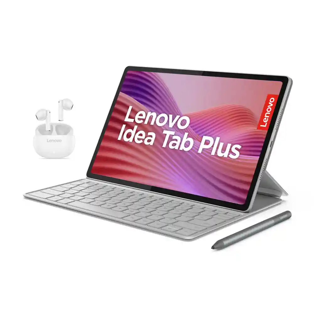 Tablet Lenovo Idea Plus - Ram 8gb - 256gb Ssd + Teclado + Funda Tipo Folio + Pencil Plus + Audif Lenovo E310 - 12" - Gris