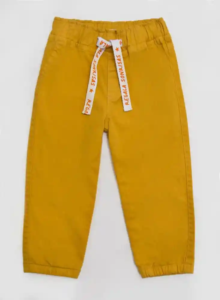 Pantalon Jogger Bb 9/12meses - Mostaza
