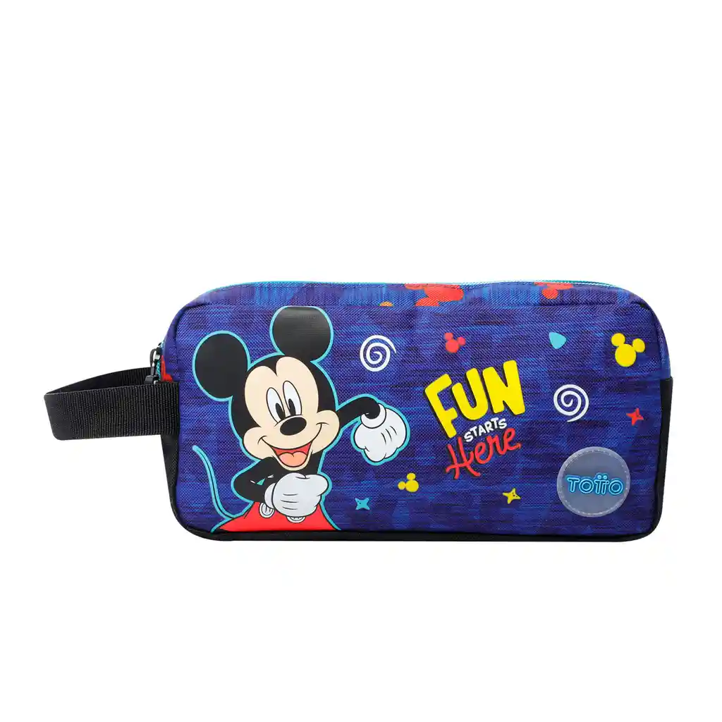 Cartuchera Escolar Mickey Azul