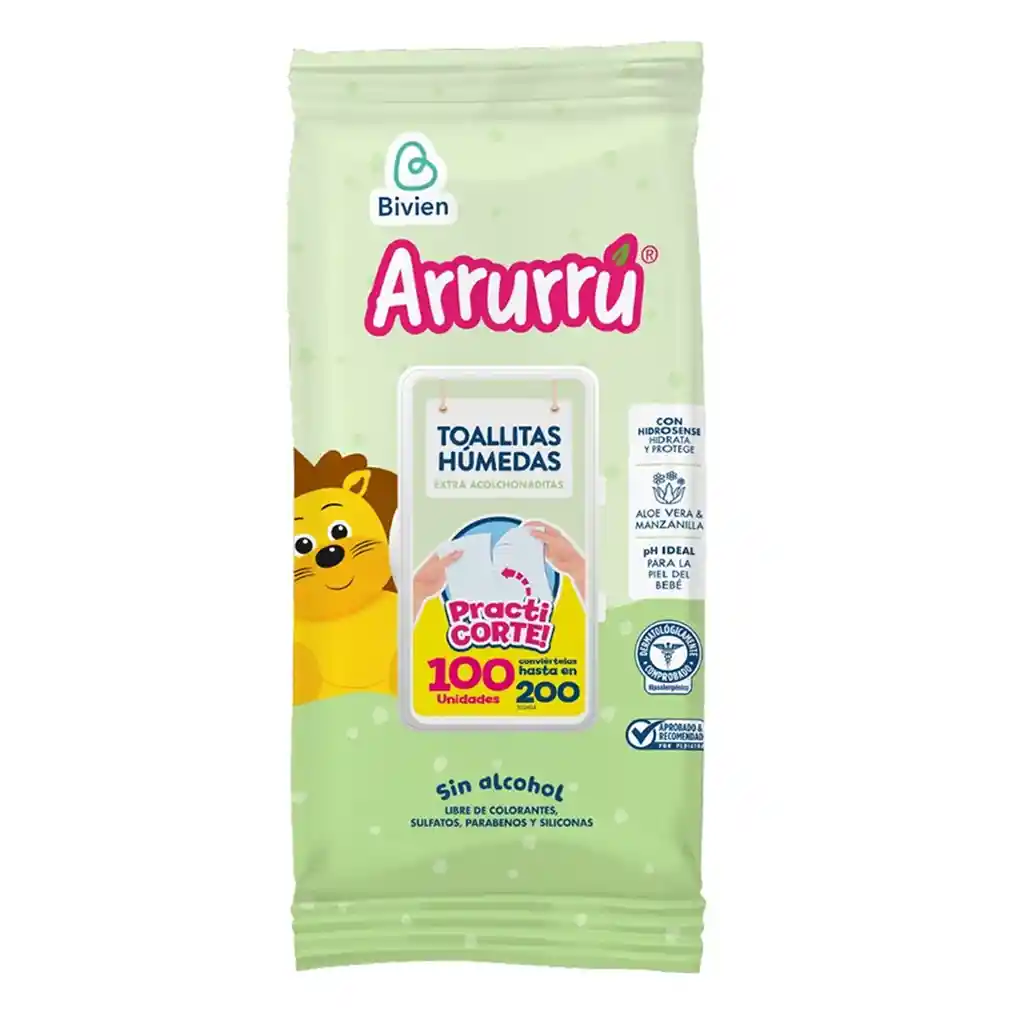 Toallas Humedas Arrurru Extra Acolchonaditas