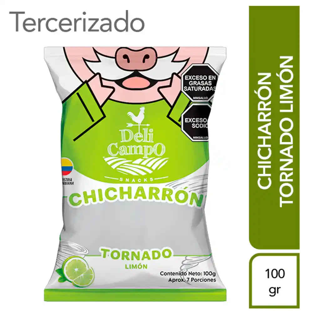 Chicharron Tornado Limon Deli Campo
