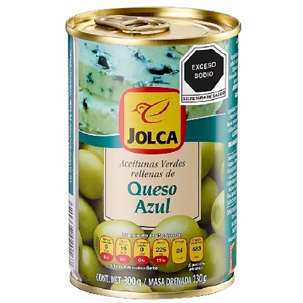 Jolca Aceitunas Verdes Rellenas de Queso Azul 300 g