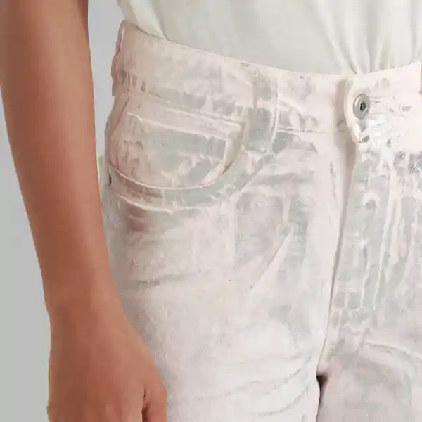 Pantalón Tiro Alto Bota Recta Rosado Talla 8 - 721295