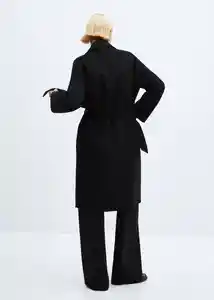 Abrigo Cuca Negro Talla 18 Mujer Mango