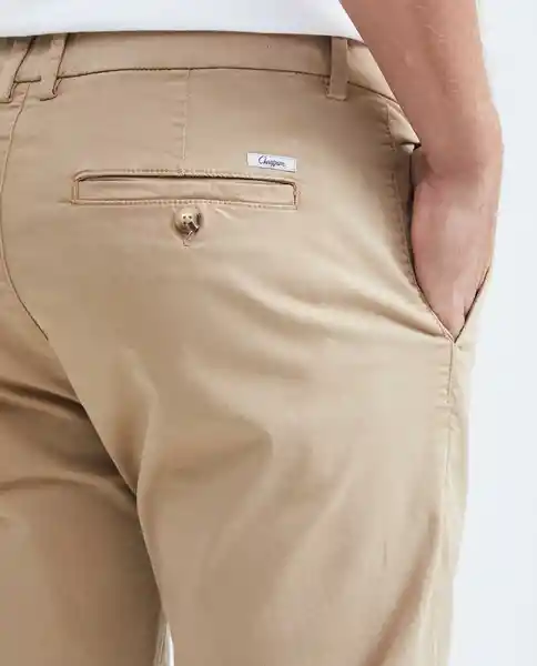 Pantalón Smart Color Hombre Café Quemado Claro 34 Chevignon