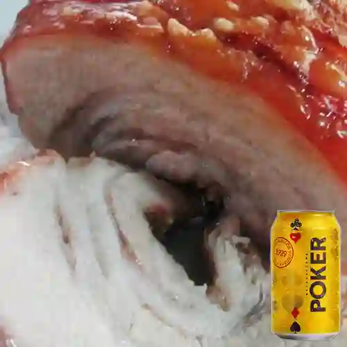 Combo Rodaja Rollo + Cerveza Poker Lta 330ml