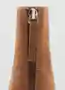 Botines Glorias Taupe Talla 38 Mujer Mango