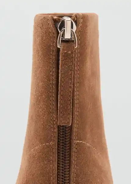 Botines Glorias Taupe Talla 38 Mujer Mango