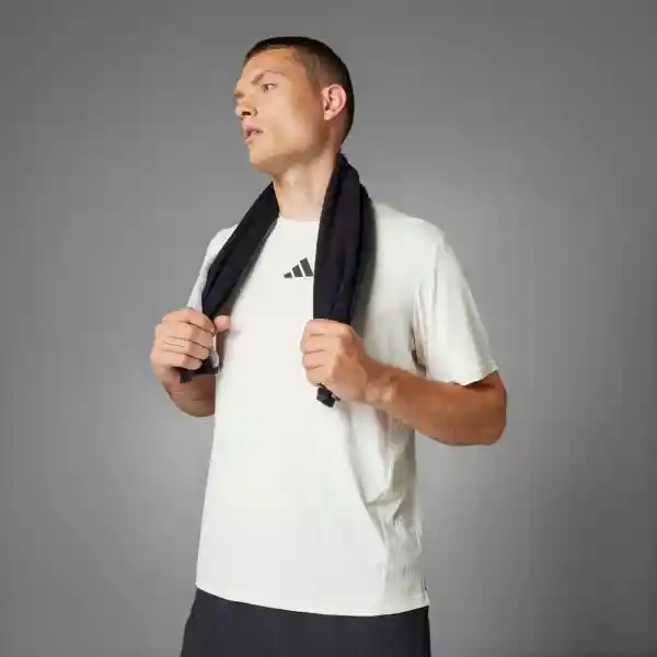 Adidas Camiseta D4T Int Tee Entrenamiento Hombre Blanco Talla L