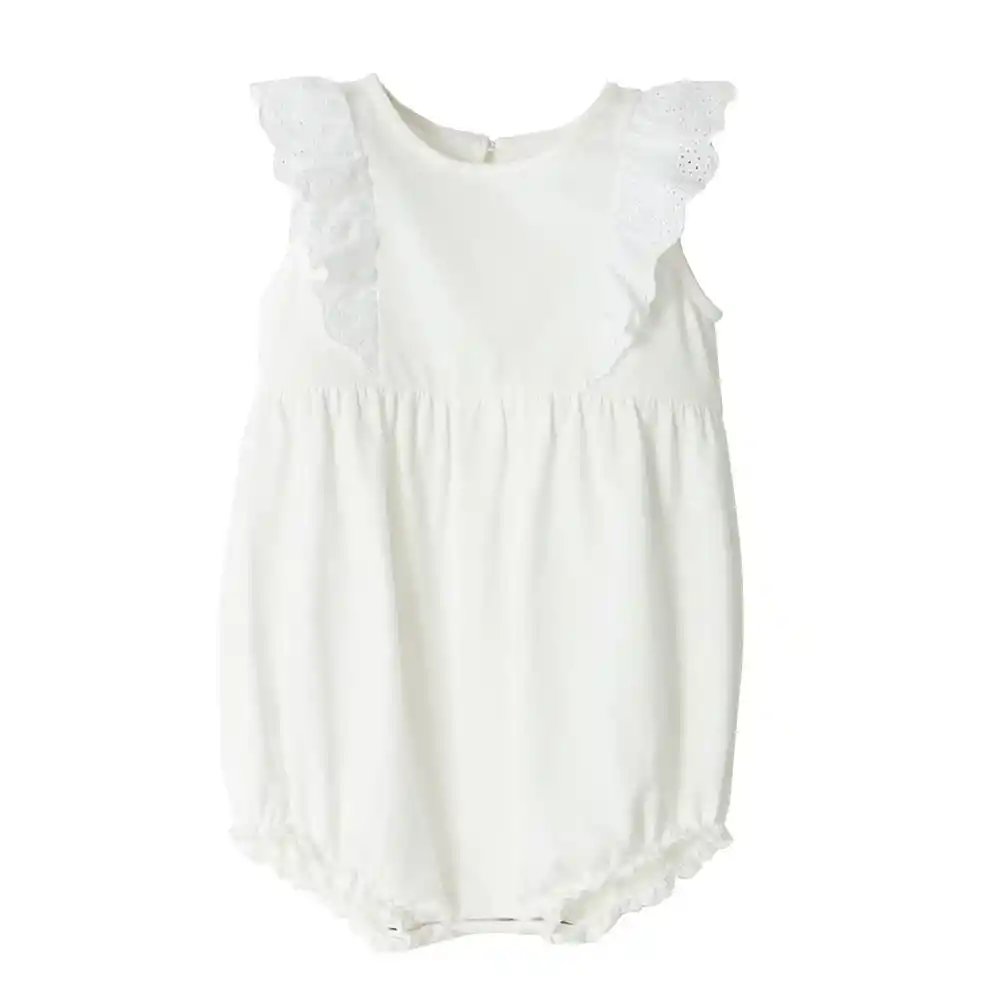 Enterizo Corto Sin Mangas en Algodón Bebita Alida Baby Fresh