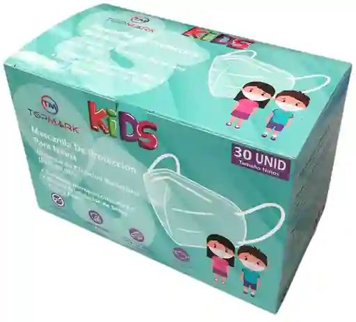 Mascara Protectora 5 Capas Niños Talla S Azul
