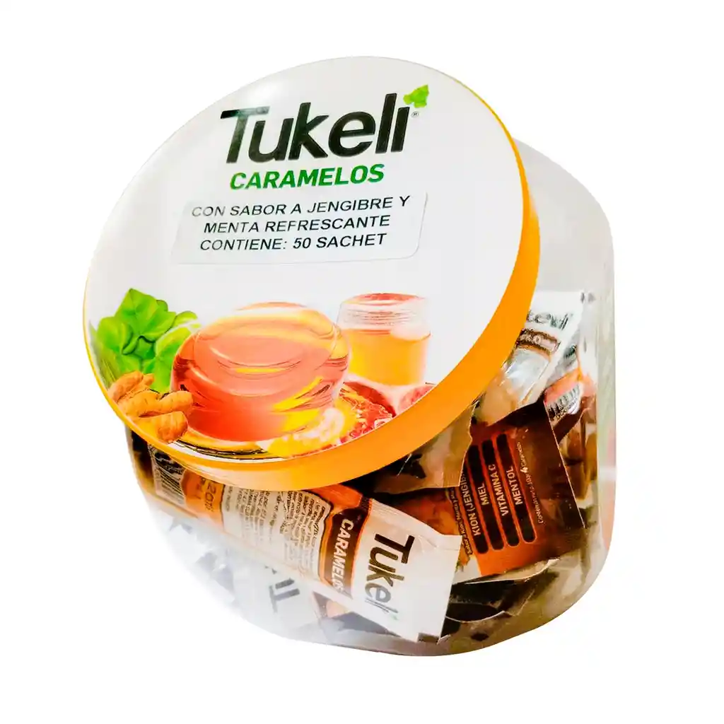 Tukeli Caramelos Refrescante Con Jengibre y Menta Sachets