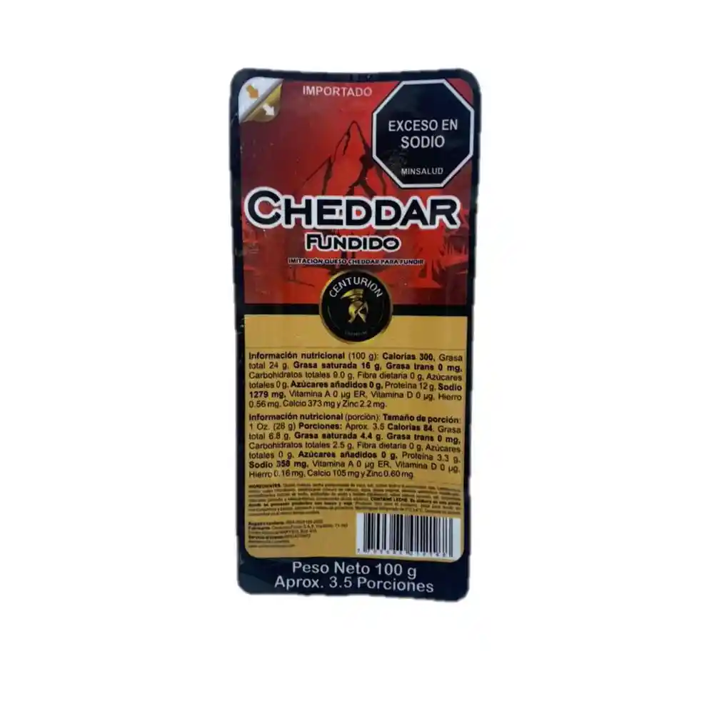 Queso Tipo Cheddar Centurion