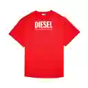 Diesel Vestido D-Extra-Ecólogo Rojo Talla M