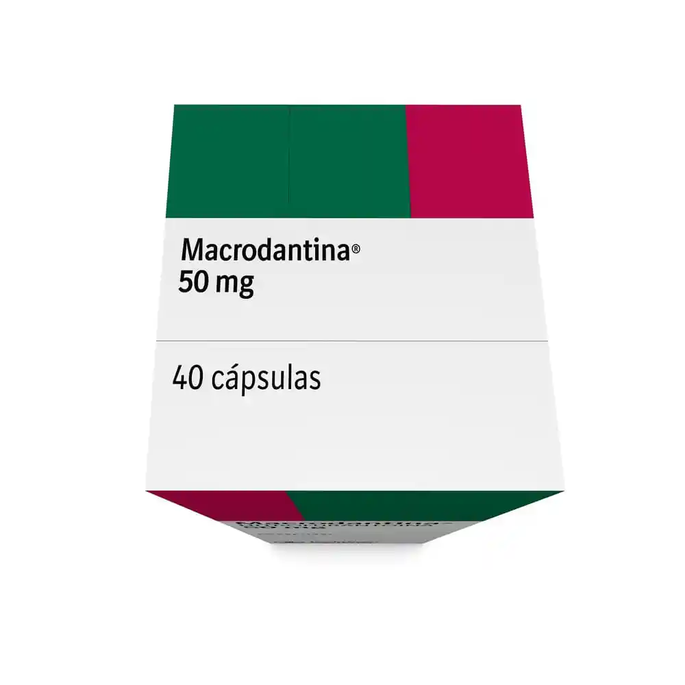 Macrodantina 50 mg Caja Con 40 Cápsulas 