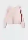 Saco Jersey Kendall Rosa Pastel Talla 18 Mujer Mango