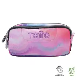 Cosmetiquera Multiuso Sobre Glitter Rosada