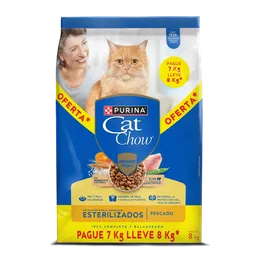 Comida para gatos Purina Cat Chow esterilizados x 8kg OFERTA