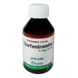 Licol  Clorfeniramina Jarabe (2 Mg) 