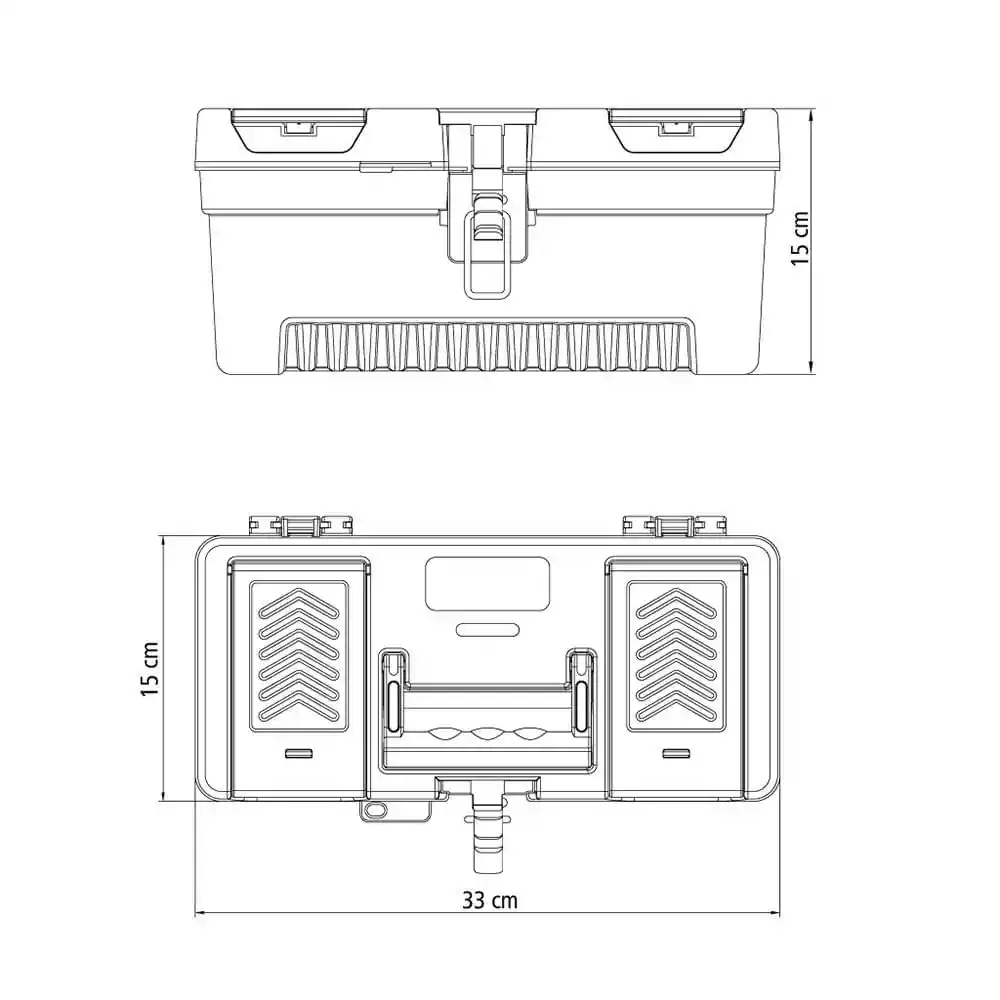 Caja Porta Herramientas Plastica de 13 Tramontina 43803013