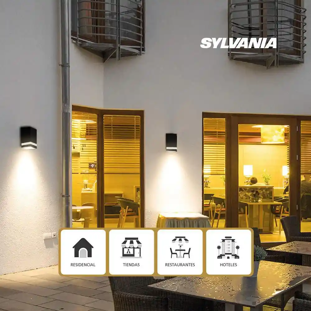 Luminaria Led Antar Single Sq 9w Ww Sylvania P29959-19