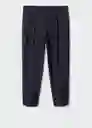 Pantalón Milano Navy Talla 42 Hombre Mango