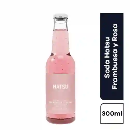 Hatsu Soda Sabor a Frambuesa y Rosas.