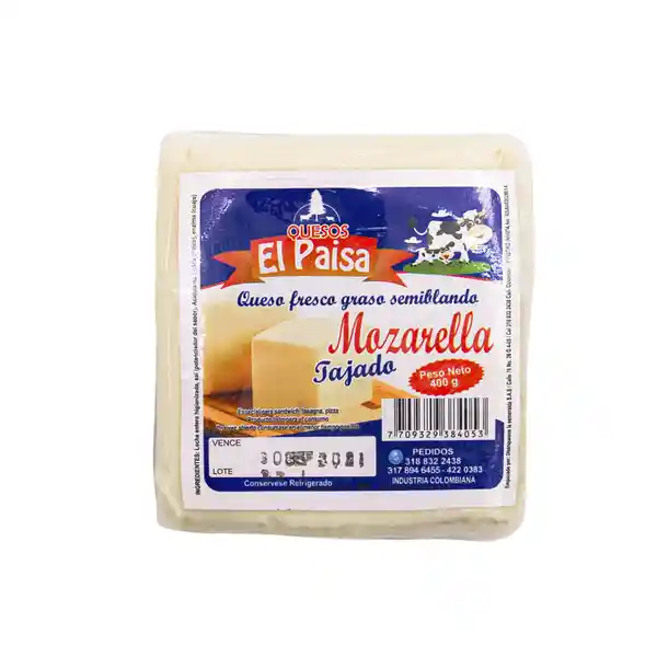 El Paisa Queso Mozzarella