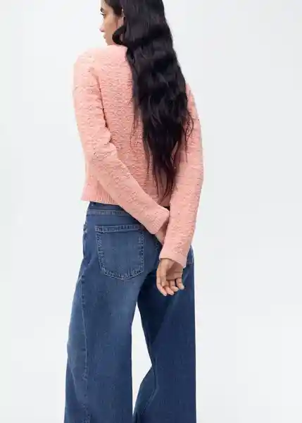 Chaqueta Morango Rosa Pastel Talla M Mujer Mango