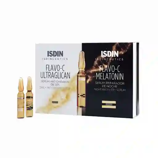 Isdinceutics Flavo-C Sérum Día y Noche Ultraglican y Melatonin