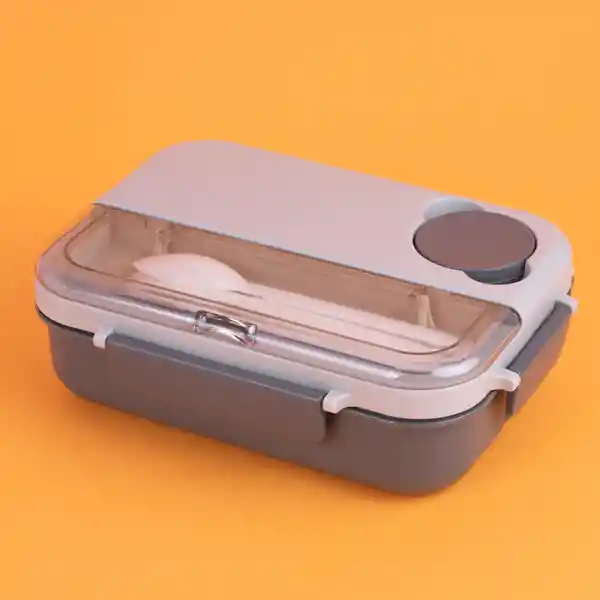 Contenedor Para Alimentos de Serie Negro y Gris Miniso