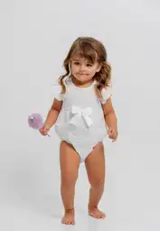 Body Manga Sisa Bebita 3/6 Meses-ivory