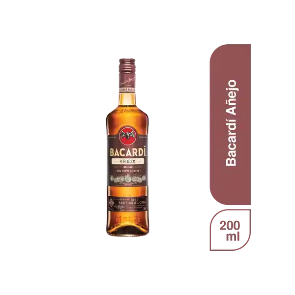 Bacardi Ron Añejo 200 mL