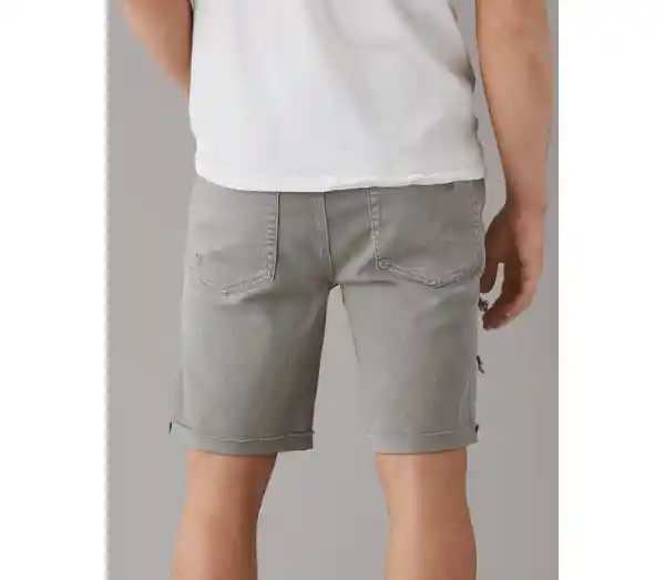 Bermuda Hombre Gris Talla 28 American Eagle