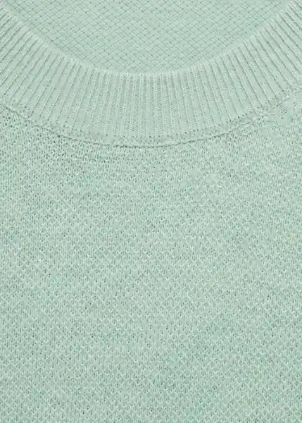 Camiseta Tricot Andrew Turquesa Talla L Hombre Mango