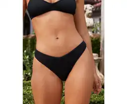 Panti Traje de Baño Aerie Negro Talla LARGE American Eagle