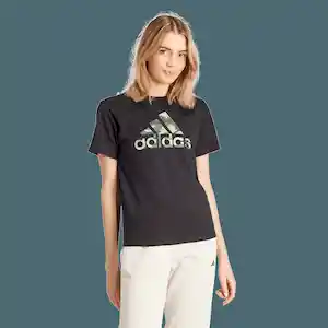 Adidas Camiseta Camo T Negro Para Mujer Talla S Ref: IW5173