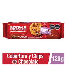 Nestlé Choco Cookies Galleta Cobertura y Chips Chocolate 120 g